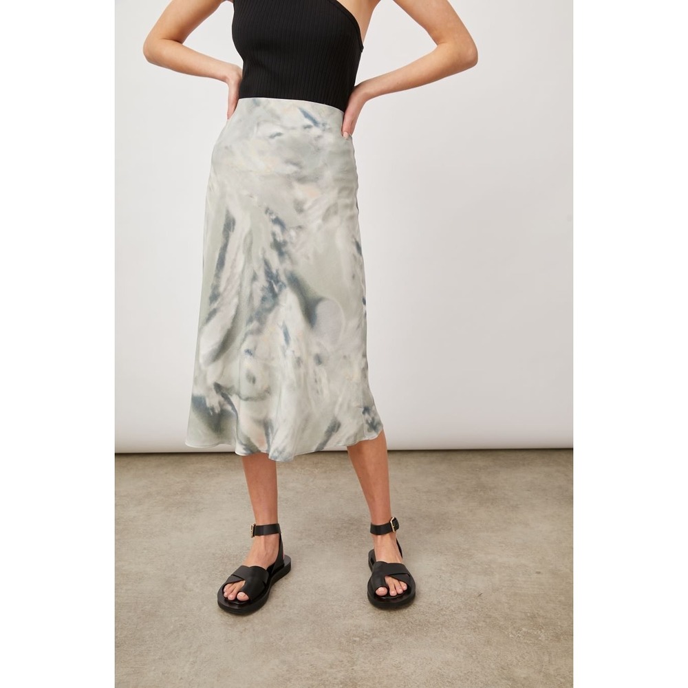 Rails Anya Sage Diffusion Abstract Tie Dye Midi Skirt Large